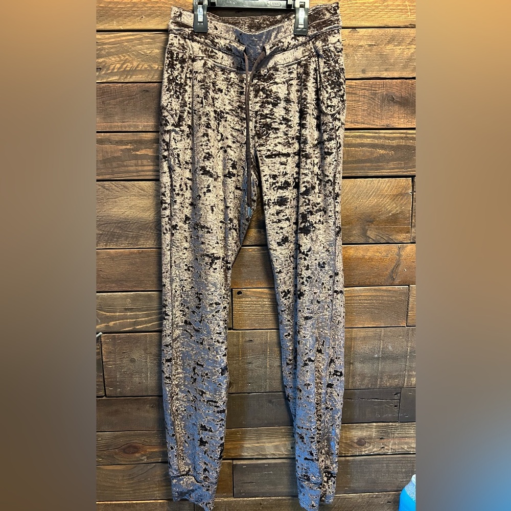 Lululemon Velvet Joggers in Brown/Purple